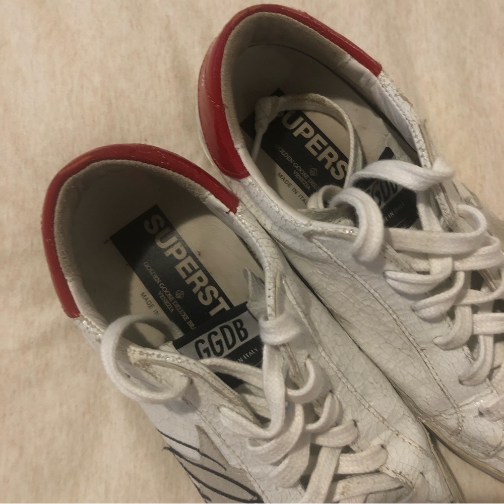 Golden Goose superstar cracked leather sneakers, EUC - Picture 3 of 10